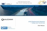 eCall Days Germany 2017 Sept. 19-20, Hamburg, …€“ Increasing 4G VoIP coverage (even beyond 2G/3G coverage) ... – Using IMS Emergency Services requires only small enhancements