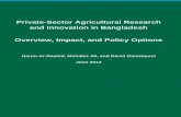 MEASURING PRIVATE AGRICULTURAL … rice to 6 percent of the area planted to rice, and accelerated the expansion of total irrigated area. Calculated farm- level benefits from selected