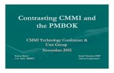 Contrasting CMMI and the PMBOK · Contrasting CMMI and the PMBOK CMMI Technology Conference & User Group November 2005 Wayne Sherer Sandy Thrasher, PMP …