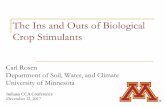 The Ins and Outs of Biological Crop Stimulants - IndianaCCA · The Ins and Outs of Biological Crop Stimulants ... Grey area as some are considered biocontrol agents ... Mechanisms