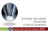 PUTTING THE PIECES TOGETHER 6-HOUR TRAINING€¦ · PUTTING THE PIECES TOGETHER 6-HOUR TRAINING ... FBG Calculation Texas Department of Agriculture 24 ... Tex-Meal / (877) 839-6325
