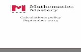 Calculations policy September 2015 - Ark Academyarkacademy.org/sites/default/files/Mathematics Mastery... ·  · 2015-11-23objectives from the 2014 Maths Programme of Study. ...