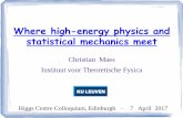 Where high-energy physics and statistical mechanics meet ·  · 2017-05-03Where high-energy physics and statistical mechanics meet ... - Statistical methods – description of structure