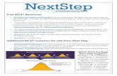 Free MCAT Resources - Next Step Test Preparationnextsteptestprep.com/wp-content/uploads/2016/02/Next-Step-Webinar...Free MCAT Resources Next Step’s Free MCAT Practice Bundle: ...