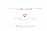 The Boundary Element Method for Linear Acoustic Systems i Abstract A technique based on the transient boundary element method for the numerical simulation of three-dimensional linear