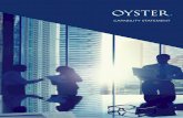 Capability Statement - Oyster Property Group€¦ · Capability Statement 3 ... years’ experience in the commercial real estate sector. nZ$750 ... advice on current market trends