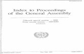 Index to Proceedings of.the General Assembly · The Index to ProceedIngs of the General Assembly ... blbllographlc gulda the proceedlngs documen1atlon Thls Issue covers tha …