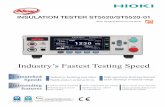 Industry’s Fastest Testing Speed - TestEquity · Industry’s Fastest Testing Speed The Insulation Tester ST5520 delivers the fastest insulation resistance testing in the industry,