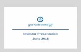 Investor Presentation June 2016 - MLPA Presentation June 2016 -2- ... Genesis Energy, L.P. ... 400 600 800 1,000 1,200 1,400 1,600 1,800 2,000 0 5 10 15 20 25 30 35 40 45 50