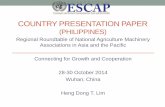 Country Presentation Paper (PHILIPPINES) - un …un-csam.org/ppta/201410wuhan/10PH.pdfCOUNTRY PRESENTATION PAPER (PHILIPPINES) ... most of which supply world-renowned ... (Philippines