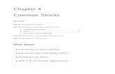 Chapter 4 Common Stocks - California Institute of …people.hss.caltech.edu/~jlr/courses/BEM103/Readings/JWCh04.pdfChapter 4 Common Stocks ... Fall 2006 c J. Wang 15.401 Lecture Notes.