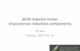di/dt impuls tester characterise inductive components€¦ ·  · 2017-04-25Conclusion • di/dt tester with impulse (kA within ms) provides essential information to specify the