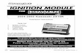 2004-2005 Kawasaki ZX10R - Power Commander Kawasaki ZX10R Installation Instructions Dynojet Research 2191 Mendenhall Drive North Las Vegas, NV 89081 (800) 992-4993 Parts List