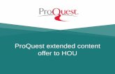ProQuest extended content offer to HOU - eap.grlib.eap.gr/images/files/proQuest.pdf · • Brief introduction to the ProQuest platform • Basic search techniques • ProQuest Dissertations