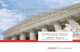 The Supreme Court 2017: What’s at Stake for Older … Supreme Court 2017: What’s at Stake for Older Adults in America A Preview of the 2017 Term AARP FOUNDATION Lisa Marsh Ryerson