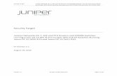 Security Target Juniper Networks M, T, MX and PTX … · Security Target Juniper Networks M, T, MX and PTX Routers and EX9200 Switches running Junos OS 13.3R1.8 and Juniper QFX and