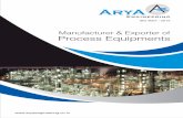 Manufacturer & Exporter of Process Equipmentsaryaengineering.co.in/public/images/brochure/Arya Engineering... · Process Equipments . ABOUT US : Arya Engineering is a leading provider