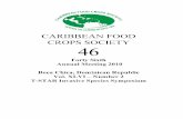 CARIBBEAN FOOD CROPS SOCIETY 46 - AgEcon …ageconsearch.umn.edu/record/254109/files/Paulraj.pdfCARIBBEAN FOOD CROPS SOCIETY 46 Forty Sixth ... The Caribbean Food Crops Society is