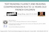 Text reading fluency and text reading comprehension in 8 ...webcom.upmf-grenoble.fr/sciedu/devcomp/resources/SSSR13_HK.pdf · TEXT READING FLUENCY AND READING COMPREHENSION IN 8 TO
