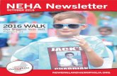 neha newsletter Oct 2016 - 0104.nccdn.net0104.nccdn.net/1_5/181/00f/184/2016-October-Issue.pdfNEHA Community, The New England Hemophilia Association (NEHA) was incorporated as a non-profit