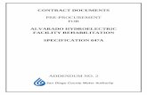 ALVARADO HYDROELECTRIC FACILITY … 2.pdfFile: Q0333.010.2 - Addendum 2.docx ADDENDUM 2 SAN DIEGO COUNTY WATER AUTHORITY PRE-PROCUREMENT FOR ALVARADO HYDROELECTRIC FACILITY REHABILITATION