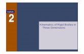 Kinematics of Rigid Bodies in Three Dimensions - … of Rigid Bodies in Three Dimensions. ... for the plane motion of rigid bodies may also be applied to the general motion of three