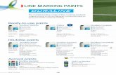 LINE MARKING PAINTS - Amazon Web Servicesrigbytaylor.s3.amazonaws.com/product_brochure/0841410-10.pdfLINE MARKING PAINTS 0800 424919 148 The market-leading range of line marking products