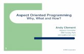 Aspect Oriented Programming - TUT ·  · 2004-12-20When designing software, ... AspectJ An aspect oriented programming (AOP) language Java language extension Divides system into