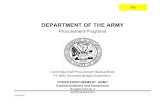 DEPARTMENT OF THE ARMY - GlobalSecurity.org - … · DEPARTMENT OF THE ARMY Procurement Programs ... friend and foe may use identical ... Technical Data 114 241 6. Fielding/Installation