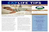 ob Mason, LSW, EAP, Director of EAP Services Healthy ... · Healthy Habits for a Healthy ody ... good night of sleep you need to ... It has been about 10 years since we