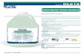 Enzyme Digester Cleaner/Deodorant - ProLink Canadaprolinkcanada.com/spec_sheets/CL010-Enzyme_Digester_Eng.pdf · Enzyme Digester Cleaner/Deodorant ... For Grease trap and waste digesting