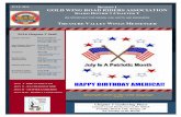 HAPPY BIRTHDAY AMERICA!! I GOLD WING ROAD RIDERS ASSOCIATION IDAHO DISTRICT CHAPTER T AN OPPORTUNITY FOR FRIENDS, FUN, SAFETY, AND KNOWLEDGE TREASURE VALLEY WINGS MESSENGER JULY 9