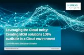 Leveraging the Cloud today: Creating MOM solutions 100% …€¦ ·  · 2017-11-02Page 3 2017.07.28 Siemens PLM Software ... Page 9 2017.07.28 Siemens PLM Software Why SaaS? In a