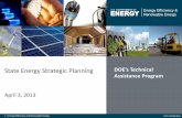 State Energy Strategic Planning - US Department of … Energy Strategic Planning April 3, ... Use a graphics firm to give the final version(s) ... A specific outline should be developed