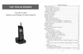 Table of Contents User Manual (English) - EnGenius Tech … ·  · 2017-06-26User Manual (English) DuraFon-OHC Digital Long Range Cordless System ~2~ Table of Contents Safety Instructions.....5