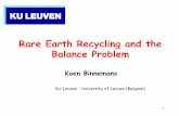 Rare Earth Recycling and the Balance Problemsummerschool.etn-demeter.eu/wp-content/uploads/2016/12/03_Binne...Rare Earth Recycling and the Balance Problem ... No problem of resources,