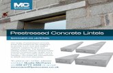 Prestressed Concrete Lintels - FP McCann Brochures Lo-Res... · fpmccann.co.uk/lintels Prestressed Concrete Lintels Our range of prestressed concrete lintels and padstones are designed