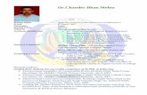 Dr.Chander Bhan Mehta - Government College, Sanjauli Bhan Mehta Present Status Associate Professor in the Department of Mathematics D.O.B. 6th March 1965 Nationality Indian Marital