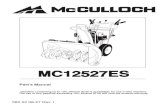 IPL, MCCULLOCH, MC12527ES, 96192004801, 2012 … PARTS SNOW THROWER - - MODEL NUMBER MC12527ES (96192004801) Failure to do so could be hazardous, damage your snow thrower …