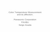 Color Temperature Measurement and its affection. … · Color Temperature Measurement and its affection ... • You can see the difference of color temperature interval in case ...
