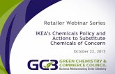 IKEA’s Chemicals Policy and Actions to Substitute ...greenchemistryandcommerce.org/documents/IKEA_chemicals_policies_GC...Retailer Webinar Series October 22, 2015 IKEA’s Chemicals
