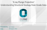 ‘X-ray Plunge Projection’ Understanding Structural Geology ... · ‘X-ray Plunge Projection’ Understanding Structural Geology from Grade Data ... geostatistics; this may be