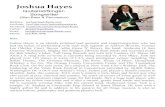 Joshua Hayes Resume & Bio v4joshuahayesrocks.com/wp-content/uploads/2016/12/Joshua...ARTISTS PERFORMED and/or RECORDED WITH: Jackson Browne, Rock and Roll Hall of Fame, Folk Icon Tommy