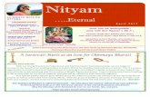 Nityam - chinmayaottawa.com Edition_April... · (taken from Pujya Guruji’s Facebook Page ... by Padma hushan Pandit Vishwa Mohan hatt and Maestro Shashank Subramanyam ... repeatedly