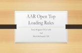 AAR Open Top Loading Rules · AAR Open Top Loading Rules ... • Dunnage types and applications ... • Part 4—Procedures for Changing the Open Top Loading Rules and for