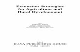 Extension Strategies for Agriculture and Rural …astralint.com/images/pdf/9788170356417.pdfThe book “Extension Strategies for Agriculture and Rural Development” is a noble initiative