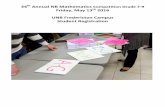 Photos 34th Annual NB Mathematics Competition … Annual NB Mathematics Competition Grade 7‐9 Friday, May 13th 2016 UNB Fredericton Campus Student Registration