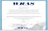  · WRAS Water Regulations Advisory Scheme This certifies that BERMAD CS LTD. has had the undermentioned product examined, tested and found, when correctly ...