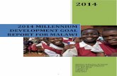 2014 MILLENNIUM DEVELOPMENT GOAL REPORT FOR … · i 2014 Ministry of Finance, Economic Planning and Development P.O. Box 30136 Capital City Lilongwe 3 MALAWI 2014 MILLENNIUM DEVELOPMENT