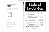 National Criminal Justice Reference Service nCJrs · to the National Criminal Justice Reference Service ... University of North Carolina, ... Federal Probation is published by the
